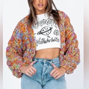 princess polly candy cardigan multi